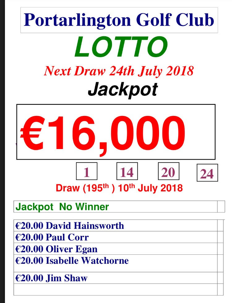 Lotto 110718